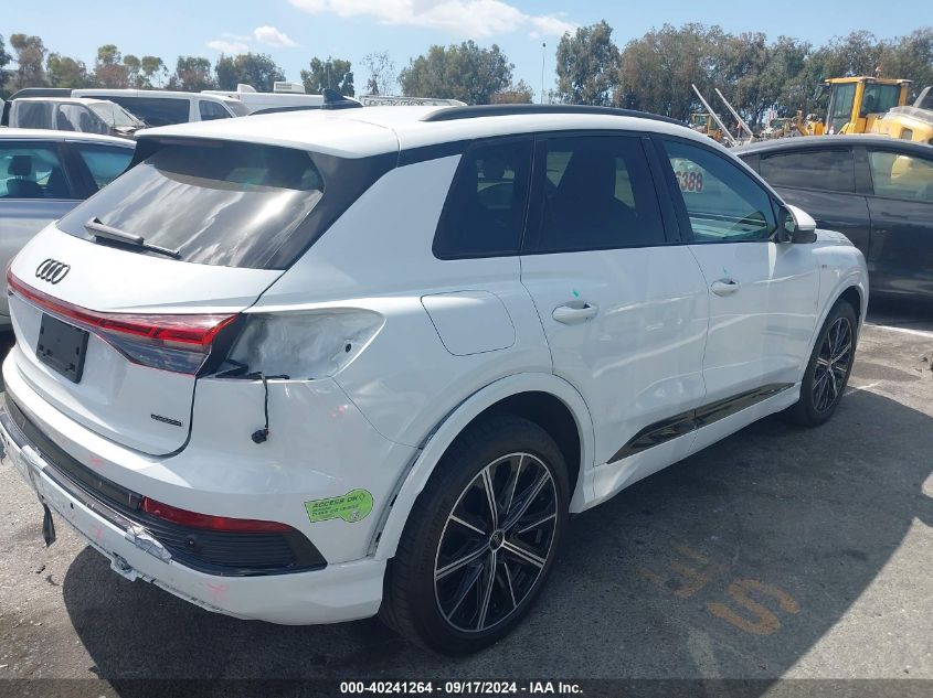 2022 Audi Q4 E-Tron Premium Plus 50 Quattro VIN: WA1L2BFZ8NP046757 Lot: 40241264