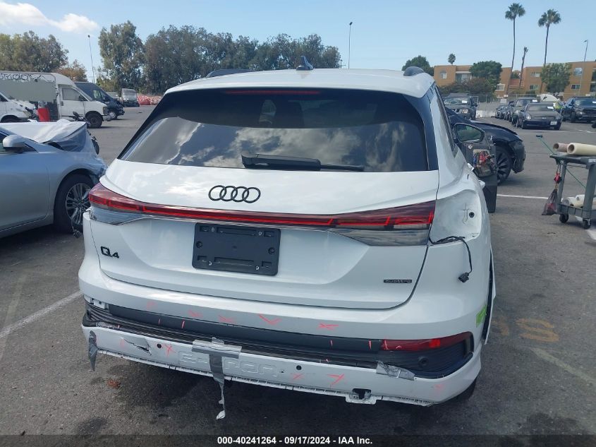 2022 Audi Q4 E-Tron Premium Plus 50 Quattro VIN: WA1L2BFZ8NP046757 Lot: 40241264