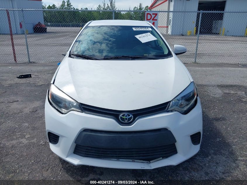 2016 Toyota Corolla L VIN: 2T1BURHE4GC678395 Lot: 40241274