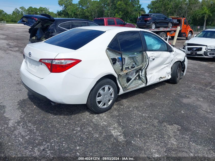 2016 Toyota Corolla L VIN: 2T1BURHE4GC678395 Lot: 40241274