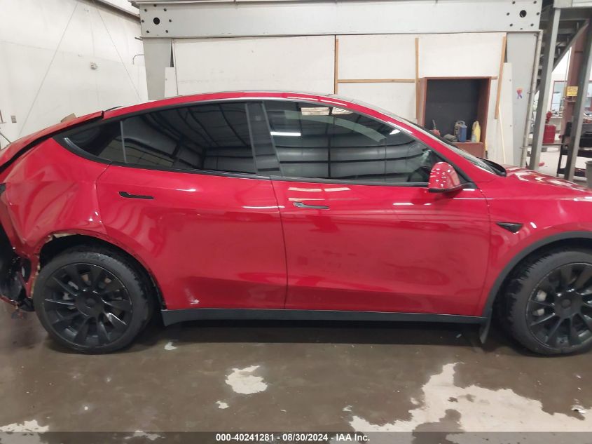 2021 Tesla Model Y Long Range Dual Motor All-Wheel Drive VIN: 5YJYGDEE7MF148437 Lot: 40241281