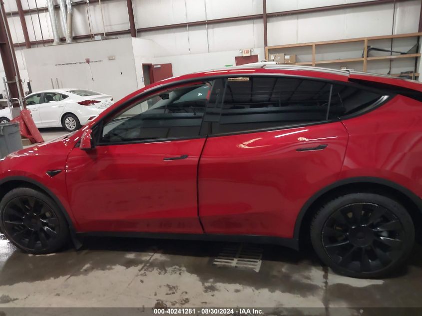 2021 Tesla Model Y Long Range Dual Motor All-Wheel Drive VIN: 5YJYGDEE7MF148437 Lot: 40241281