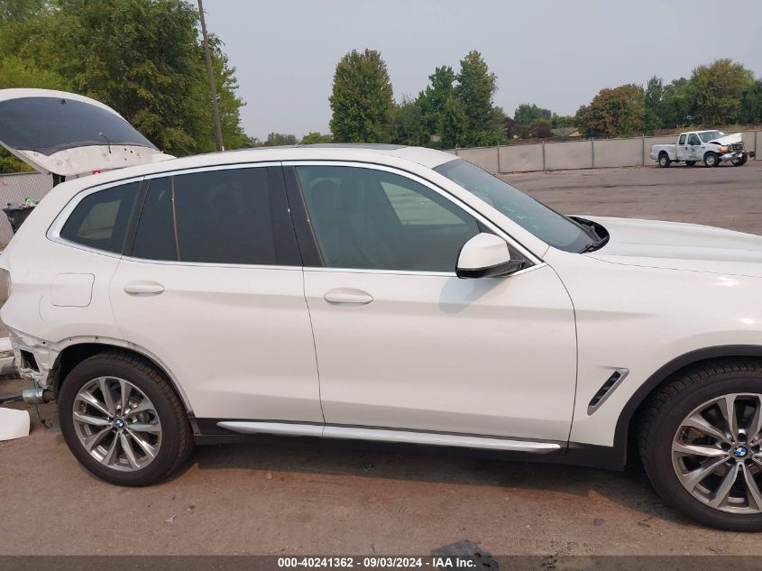 2018 BMW X3 xDrive30I VIN: 5UXTR9C56JLD72975 Lot: 40241362