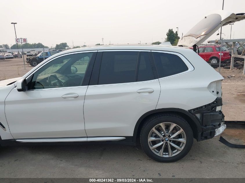 2018 BMW X3 xDrive30I VIN: 5UXTR9C56JLD72975 Lot: 40241362