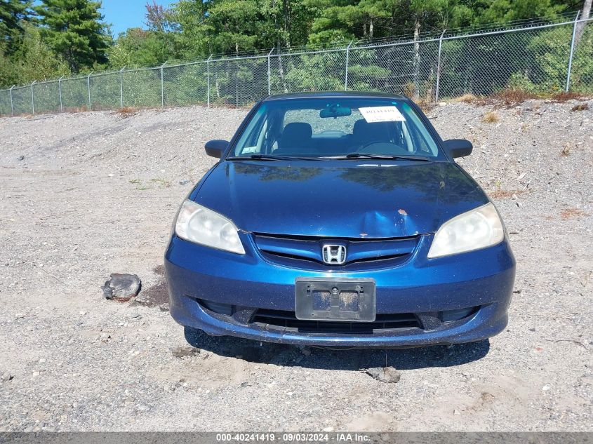 2004 Honda Civic Lx VIN: 2HGES16534H590402 Lot: 40241419