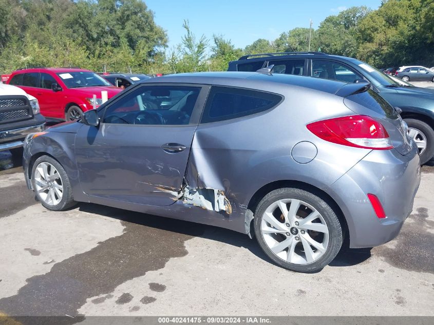 2017 Hyundai Veloster VIN: KMHTC6AD3HU305095 Lot: 40241475