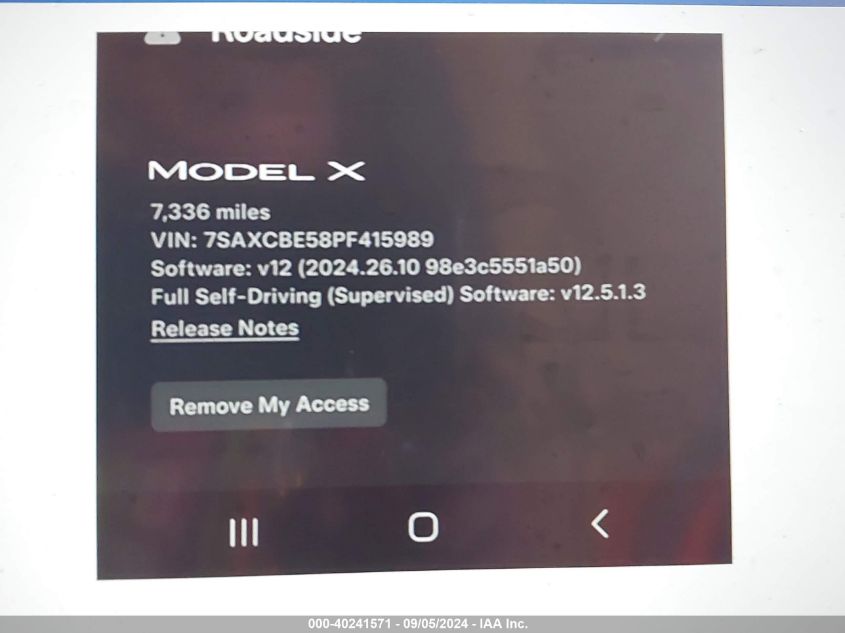 7SAXCBE58PF415989 2023 Tesla Model X