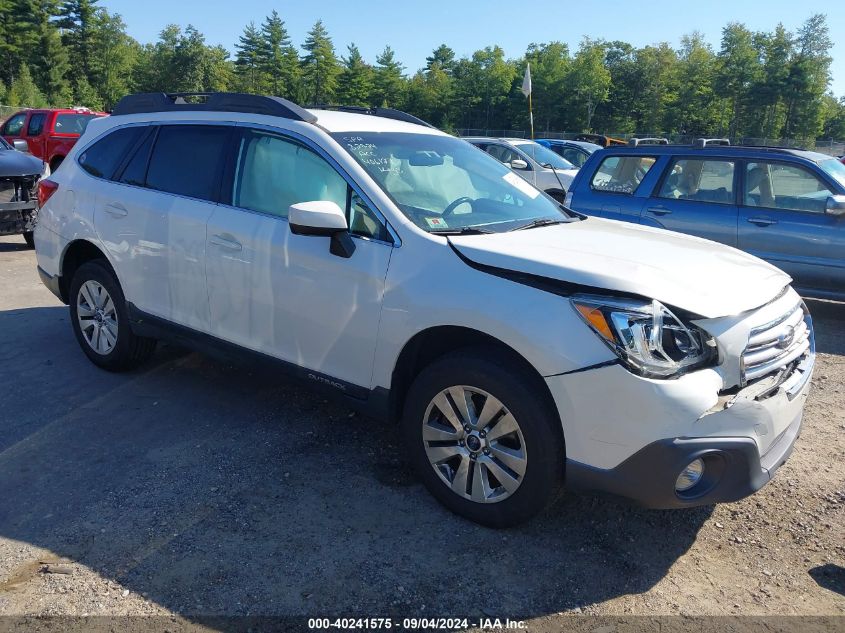 2016 Subaru Outback 2.5I Premium VIN: 4S4BSACC0G3302276 Lot: 40241575