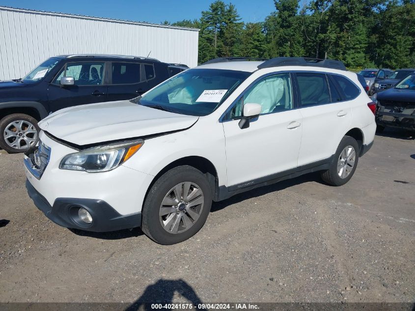 2016 Subaru Outback 2.5I Premium VIN: 4S4BSACC0G3302276 Lot: 40241575