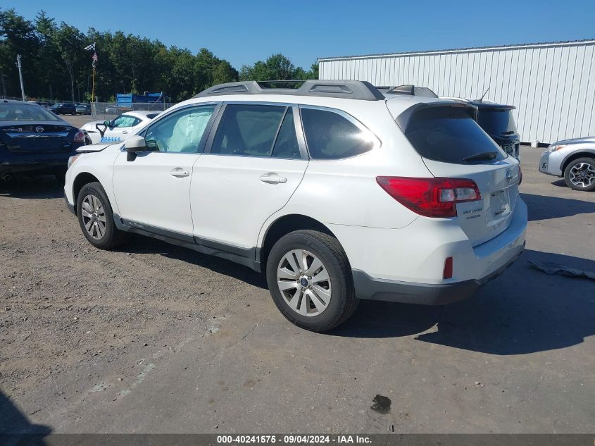 2016 Subaru Outback 2.5I Premium VIN: 4S4BSACC0G3302276 Lot: 40241575