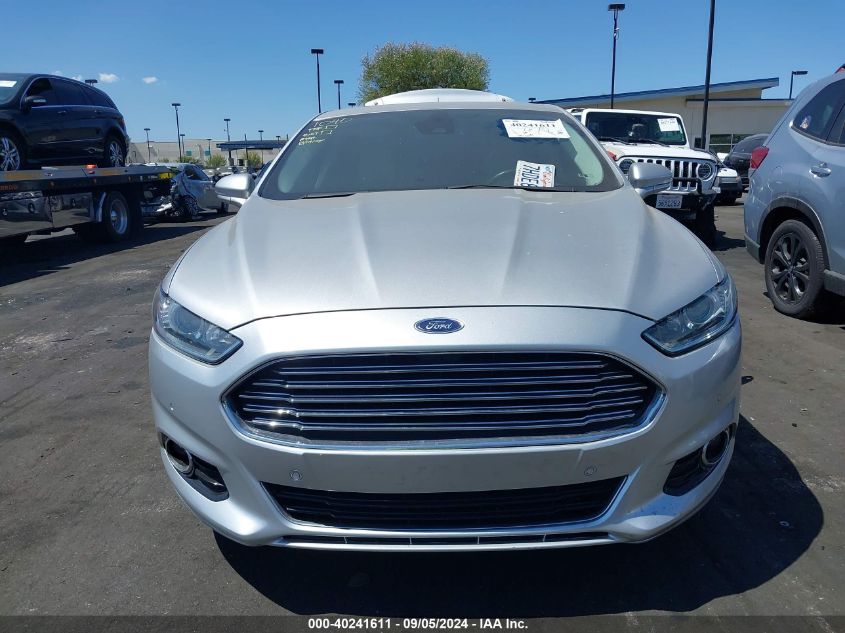 2015 Ford Fusion Energi Titanium VIN: 3FA6P0SU3FR173645 Lot: 40241611