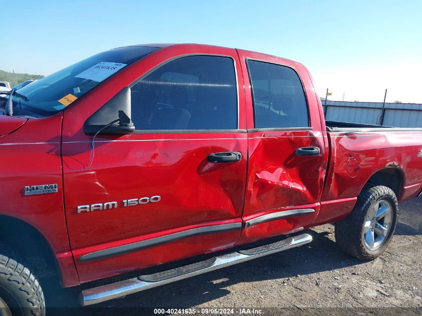 2007 Dodge Ram 1500 Slt/Trx4 Off Road/Sport VIN: 1D7HU18297S142466 Lot: 40241635