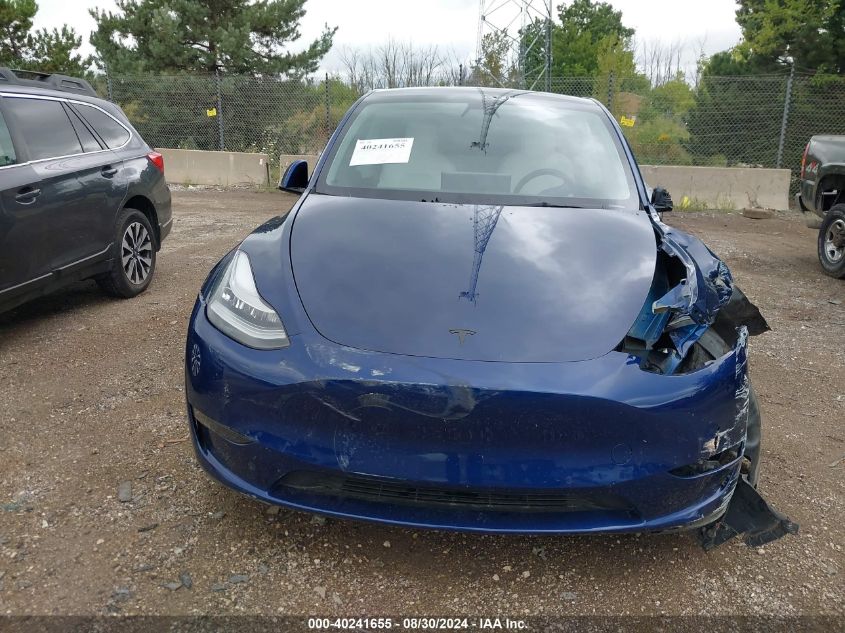 2021 Tesla Model Y Long Range Dual Motor All-Wheel Drive VIN: 5YJYGDEE6MF200494 Lot: 40241655