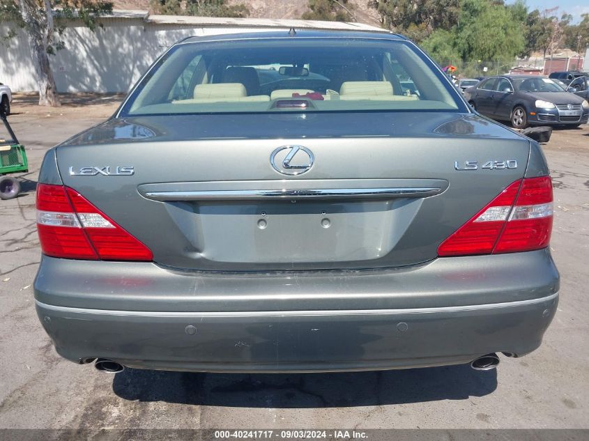 2006 Lexus Ls 430 VIN: JTHBN36F665045168 Lot: 40241717