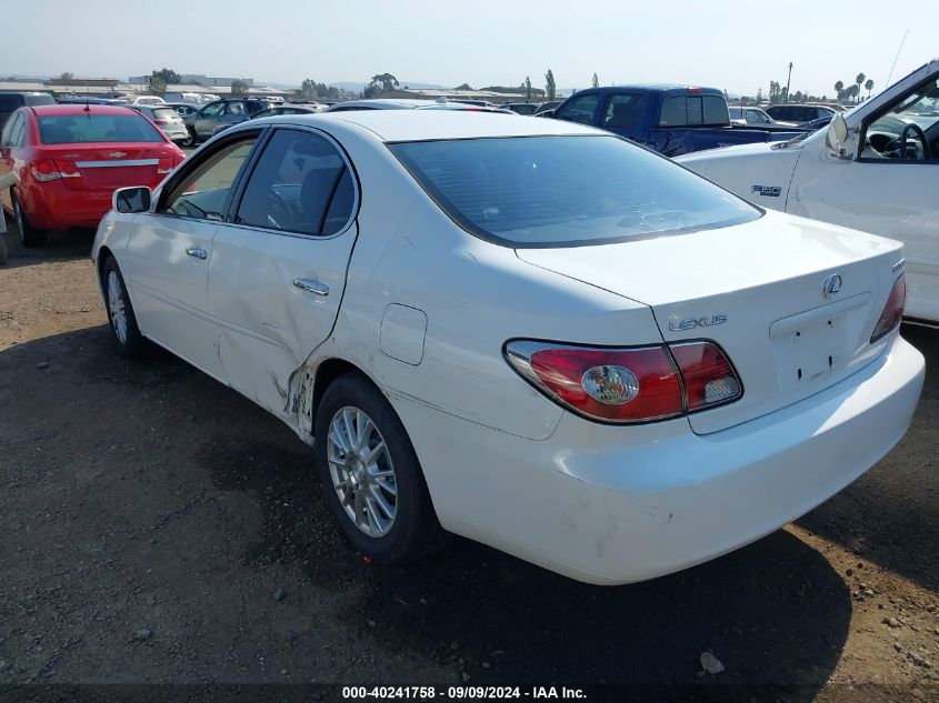 2003 Lexus Es 300 VIN: JTHBF30G236018053 Lot: 40241758