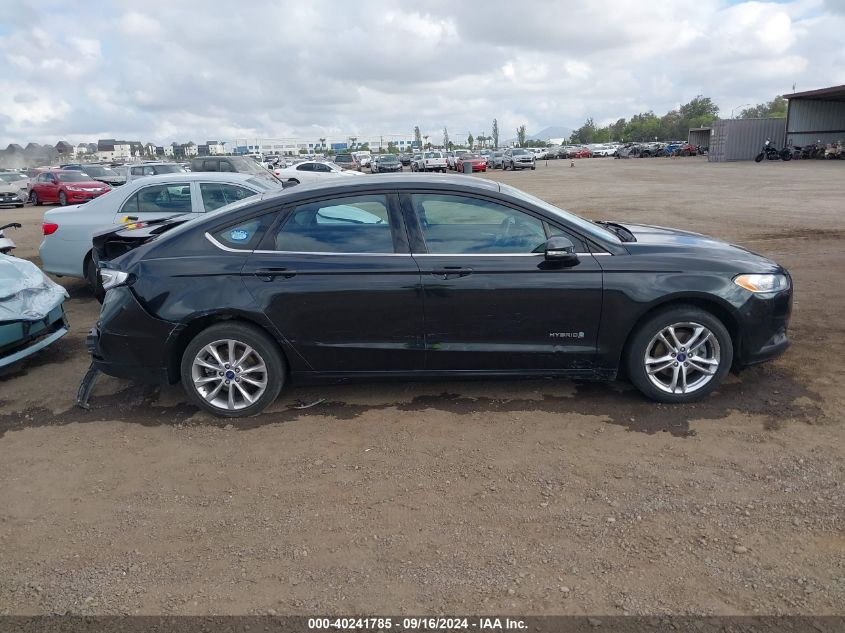 2014 Ford Fusion Hybrid Se VIN: 3FA6P0LU5ER356557 Lot: 40241785