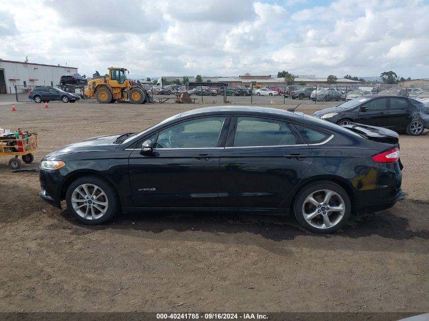 2014 Ford Fusion Hybrid Se VIN: 3FA6P0LU5ER356557 Lot: 40241785