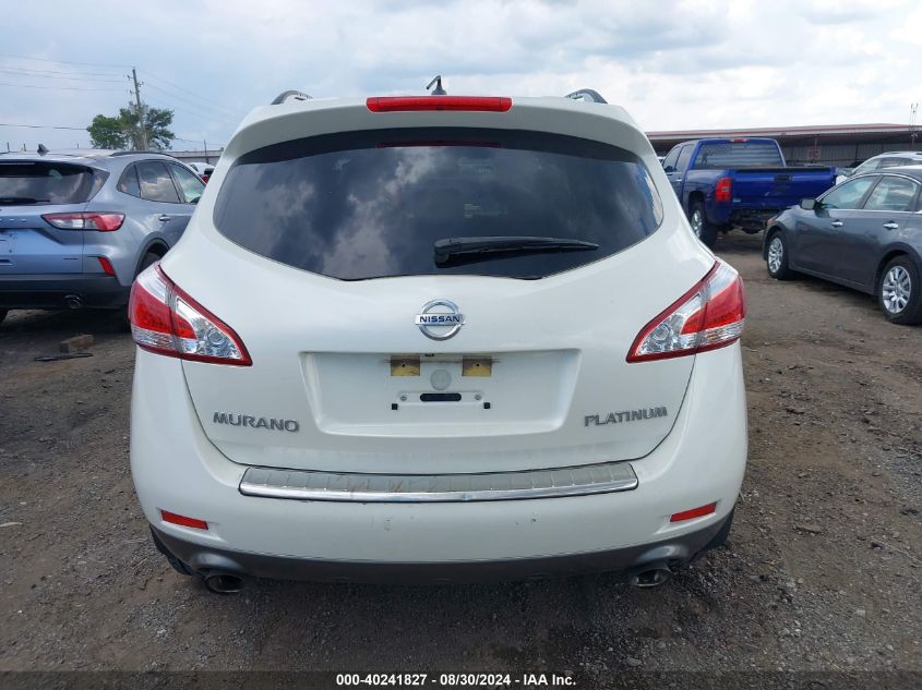 2012 Nissan Murano Le VIN: JN8AZ1MU6CW119352 Lot: 40241827