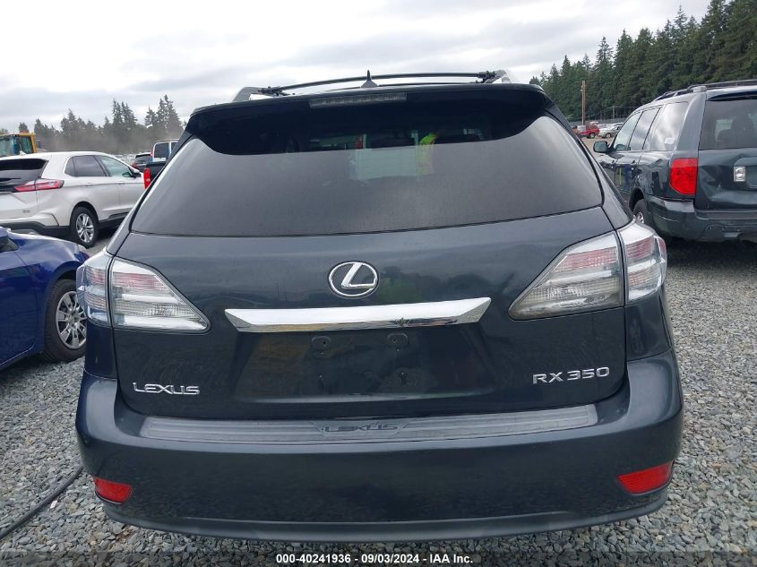 2010 Lexus Rx 350 VIN: 2T2BK1BA4AC052443 Lot: 40241936