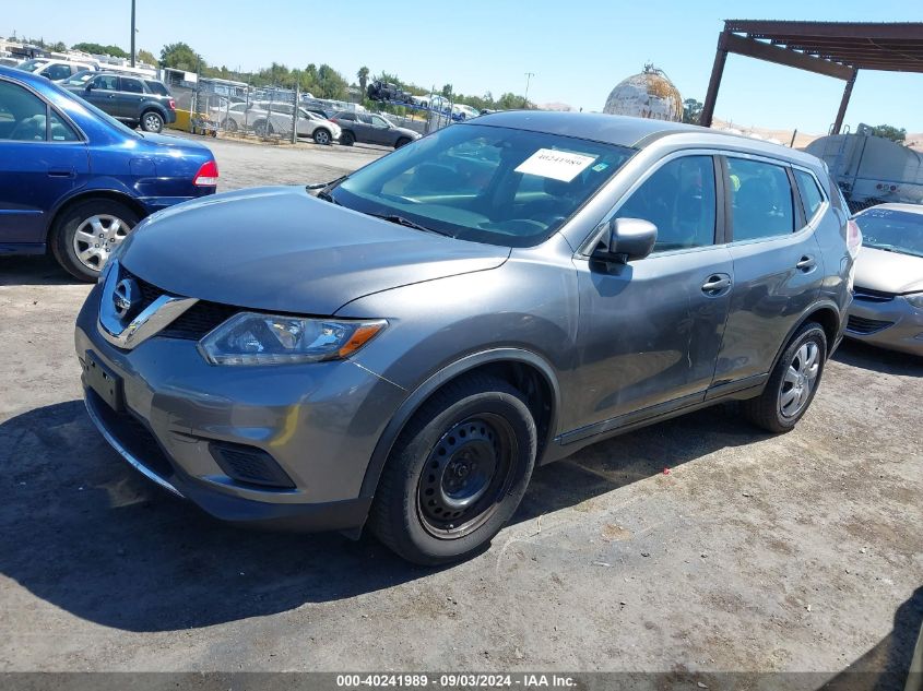 2016 Nissan Rogue S/Sl/Sv VIN: 5N1AT2MT9GC796473 Lot: 40241989