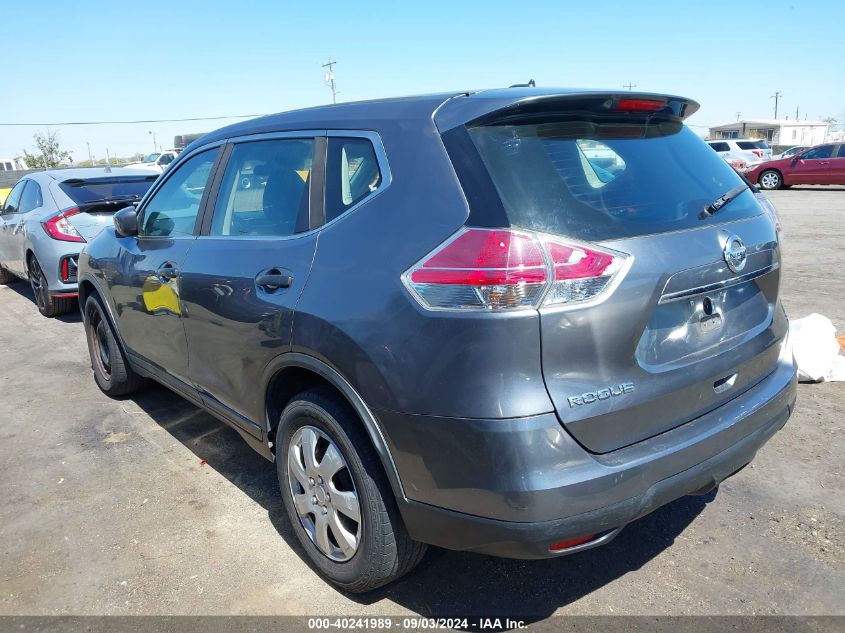 2016 Nissan Rogue S/Sl/Sv VIN: 5N1AT2MT9GC796473 Lot: 40241989