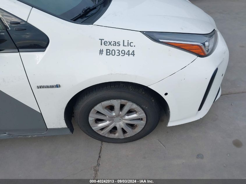 2020 Toyota Prius Le VIN: JTDKARFU6L3114219 Lot: 40242013