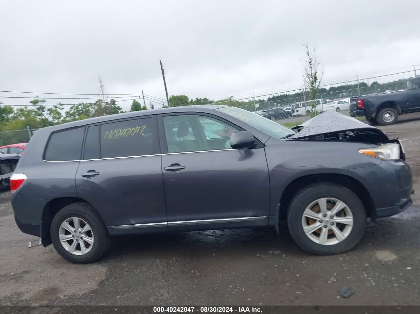 2013 Toyota Highlander VIN: 5TDZA3EH5DS037536 Lot: 40242047