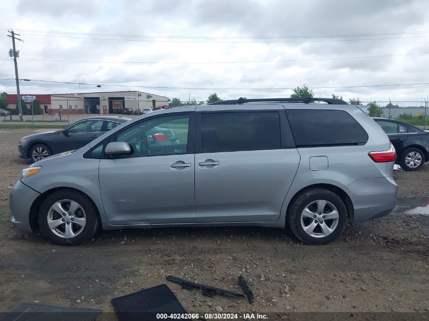 2015 Toyota Sienna Le 8 Passenger VIN: 5TDKK3DC6FS617031 Lot: 40242066