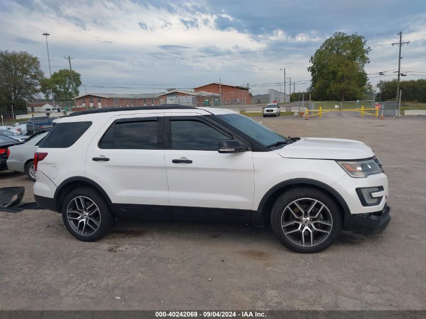 2017 Ford Explorer Sport VIN: 1FM5K8GT4HGA92100 Lot: 40242069