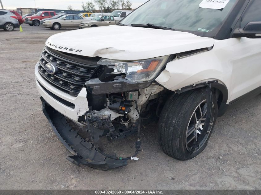 2017 Ford Explorer Sport VIN: 1FM5K8GT4HGA92100 Lot: 40242069