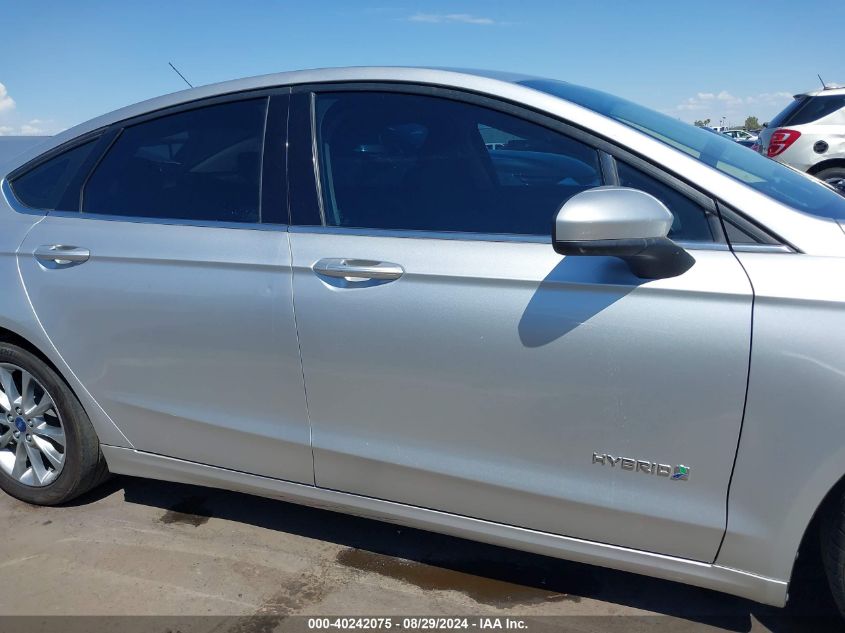 2017 Ford Fusion Hybrid Se VIN: 3FA6P0LU1HR385459 Lot: 40242075