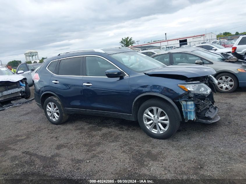 2016 Nissan Rogue Sv VIN: KNMAT2MV2GP673547 Lot: 40242085