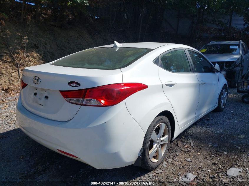 2013 Hyundai Elantra Gls VIN: 5NPDH4AEXDH275654 Lot: 40242147