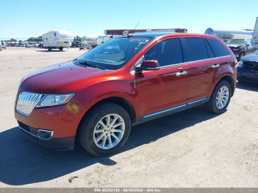 VIN 2LMDJ8JK8EBL01036 2014 LINCOLN MKX no.2