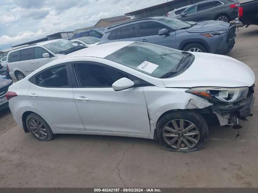 2015 Hyundai Elantra Se VIN: 5NPDH4AE8FH628914 Lot: 40242197