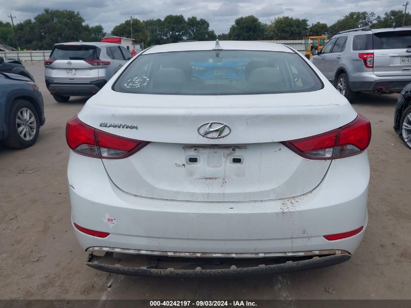 2015 Hyundai Elantra Se VIN: 5NPDH4AE8FH628914 Lot: 40242197