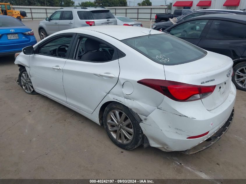 2015 Hyundai Elantra Se VIN: 5NPDH4AE8FH628914 Lot: 40242197