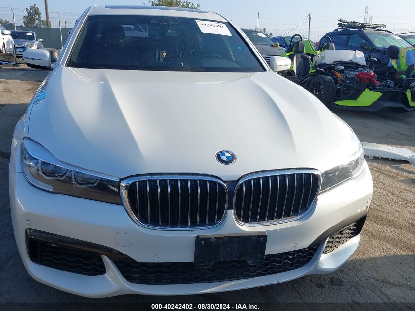 2019 BMW 740I VIN: WBA7E2C57KB454186 Lot: 40242402