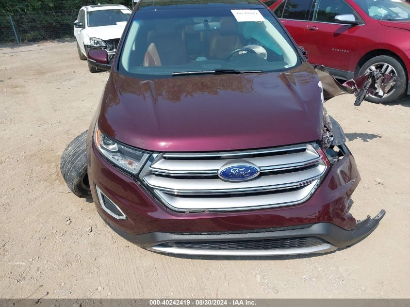 2017 Ford Edge Titanium VIN: 2FMPK4K8XHBB72934 Lot: 40242419