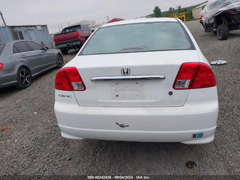 2005 Honda Civic Dx Vp VIN: 1HGES16355L024731 Lot: 40242426