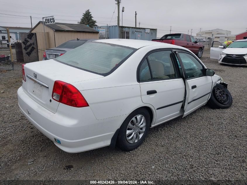 2005 Honda Civic Dx Vp VIN: 1HGES16355L024731 Lot: 40242426