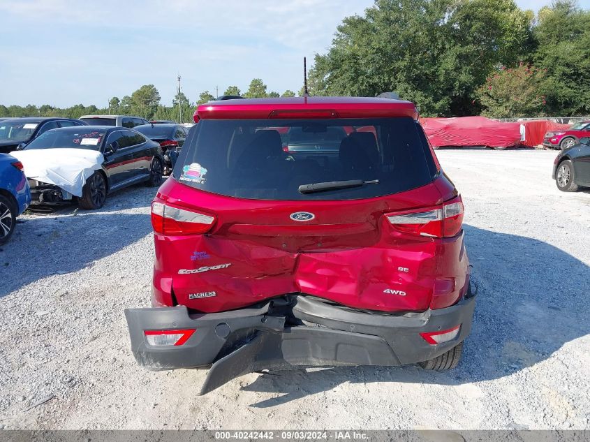 2018 Ford Ecosport Se VIN: MAJ6P1UL8JC249832 Lot: 40242442