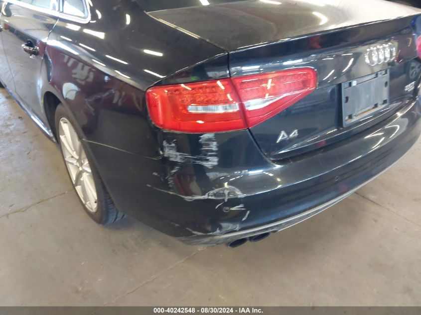 2014 Audi A4 2.0T Premium VIN: WAUFFAFL7EA068648 Lot: 40242548