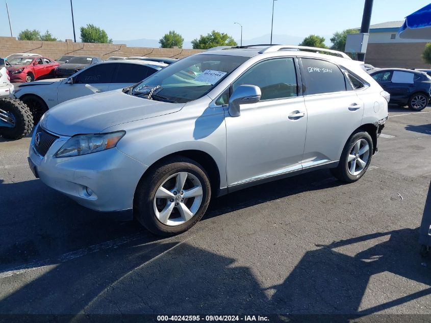 2011 Lexus Rx 350 VIN: 2T2ZK1BA0BC052701 Lot: 40242595