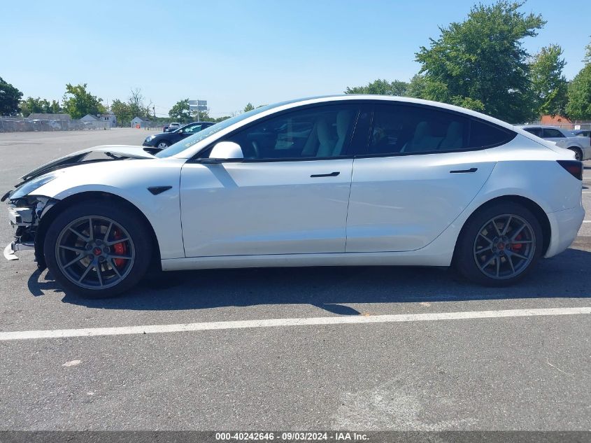 2023 TESLA MODEL 3 REAR-WHEEL DRIVE - 5YJ3E1EA0PF420195