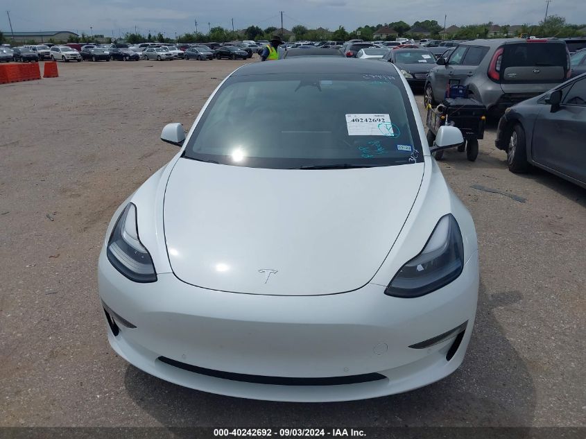 2022 Tesla Model 3 Long Range Dual Motor All-Wheel Drive VIN: 5YJ3E1EBXNF173127 Lot: 40242692