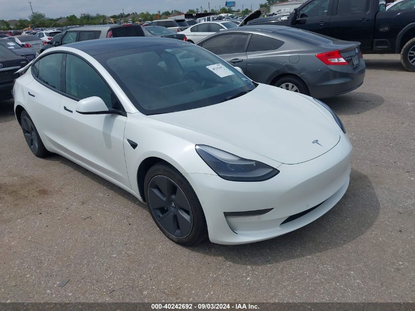 5YJ3E1EBXNF173127 2022 TESLA MODEL 3 - Image 1