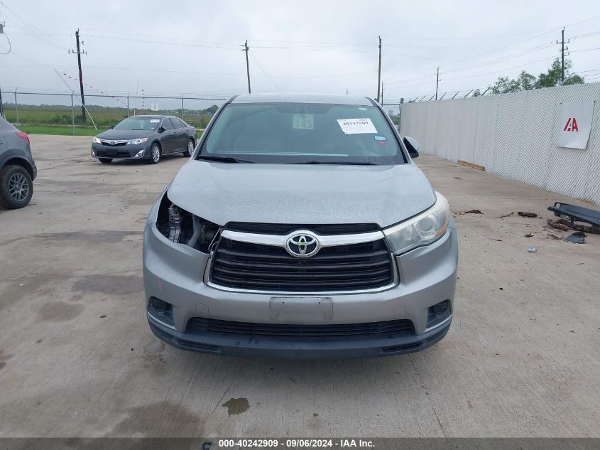 5TDZARFH6FS016358 2015 Toyota Highlander Le