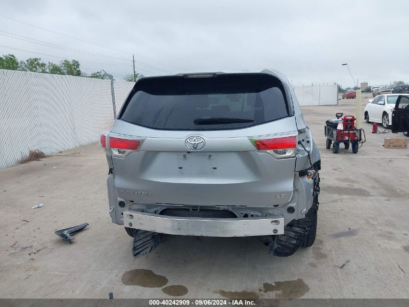 5TDZARFH6FS016358 2015 Toyota Highlander Le