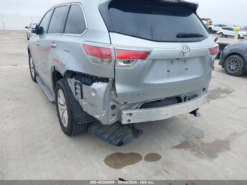 5TDZARFH6FS016358 2015 Toyota Highlander Le